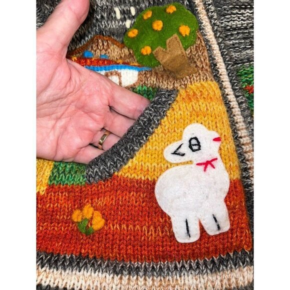 Sweater Peruvian Peru Hooded Child Boy Or Girl Zipper size 6 - Picture 10 of 16